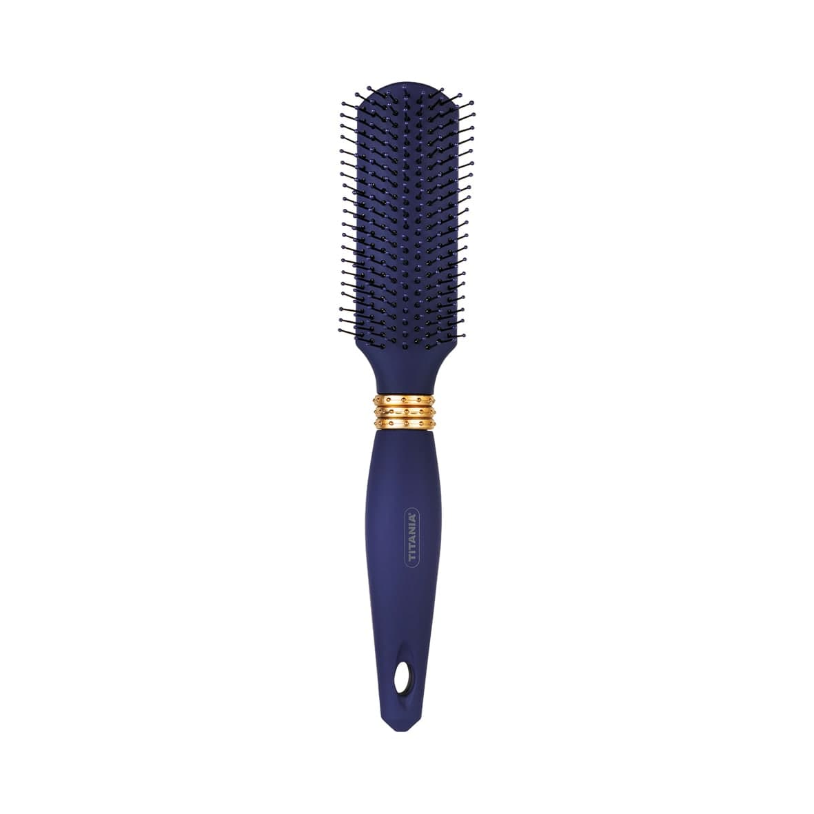 Brosse de massage maritime, 9 rangées, bleue dorée  - 1324