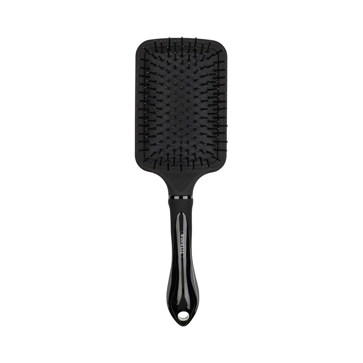 Brosse à cheveux rectangulaire, noire, 11 rangées - 1393