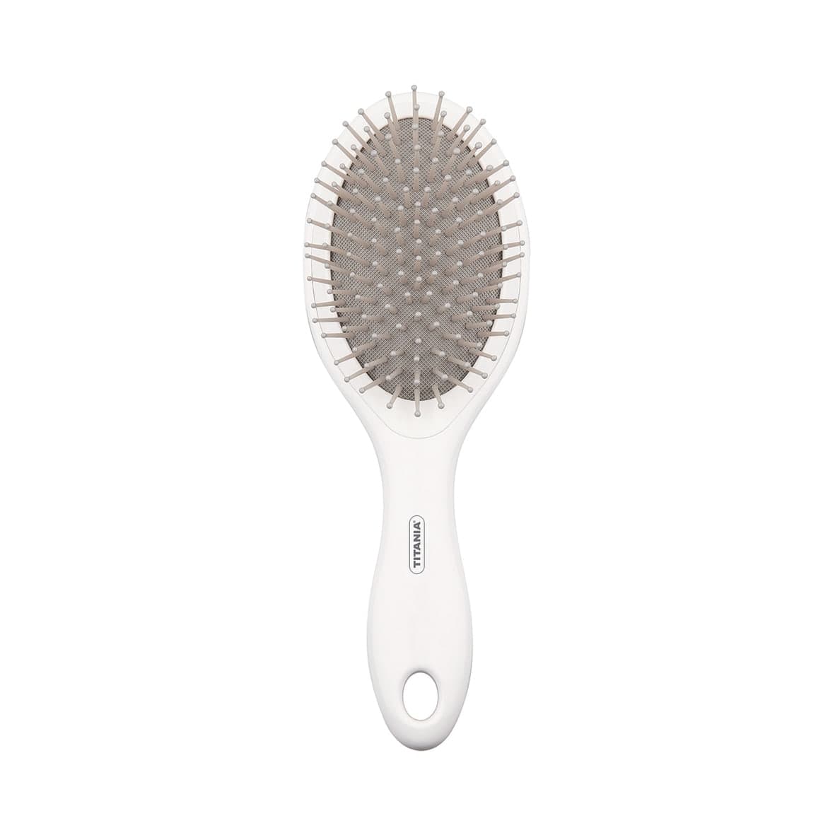 Brosse à cheveux ronde, picots massants, blanc - 1797