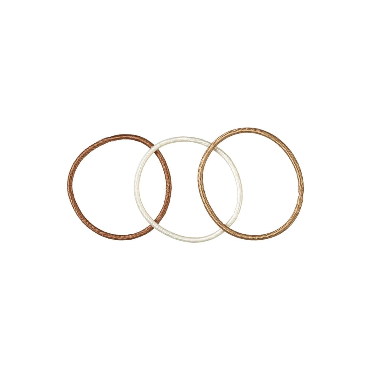 9 élastiques D5cm/2mm nuances de beige-7807