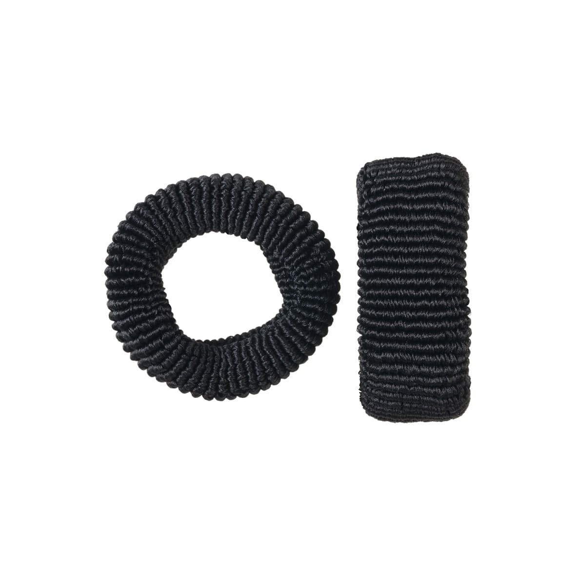 4 élastiques terry GM D4cm noir-7874