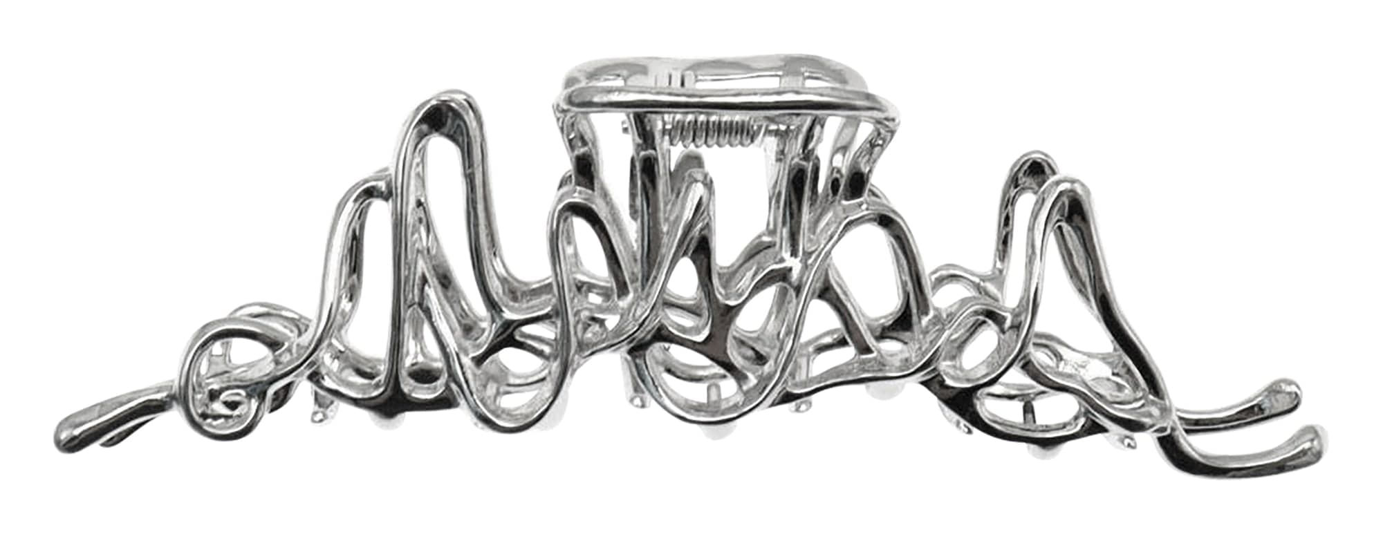 Pince a griffe metal argente-8224
