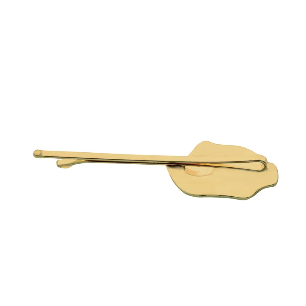 Barrettes métal mix or sur carte-8243