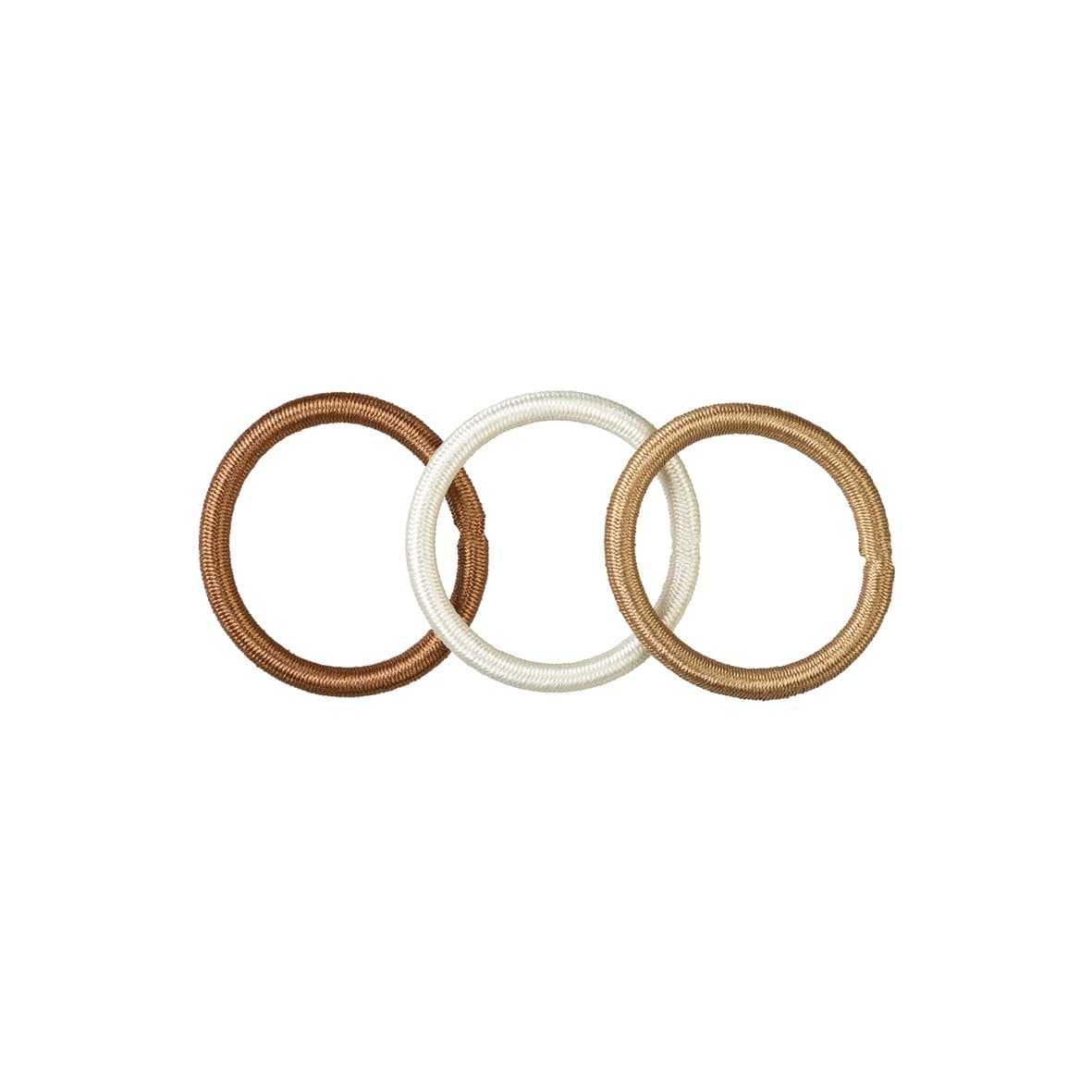 9 élastiques D4.5cm/4mm nuances de marron-7811