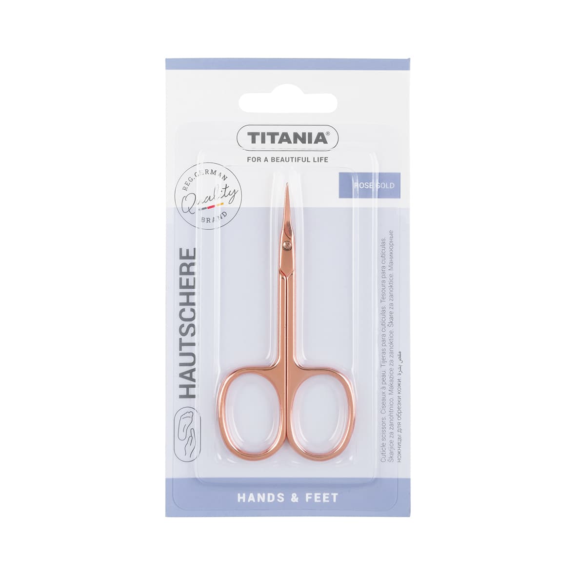 Ciseau à cuticules rose gold 9cm Stainless steel-1091/5RGH B - Image 2