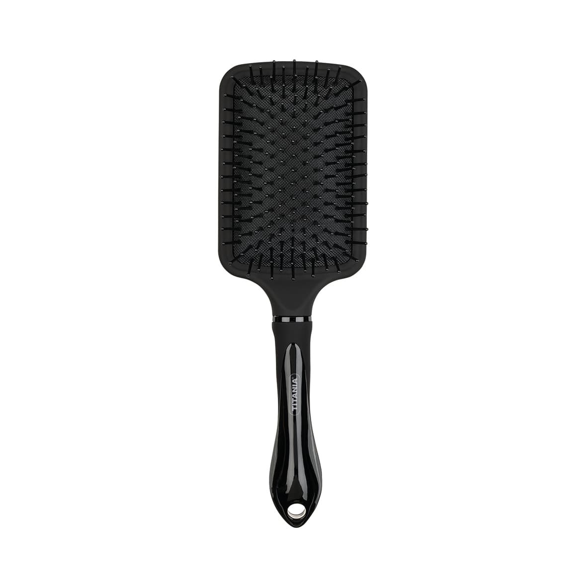 Brosse à cheveux rectangulaire, noire, 11 rangées - 1393