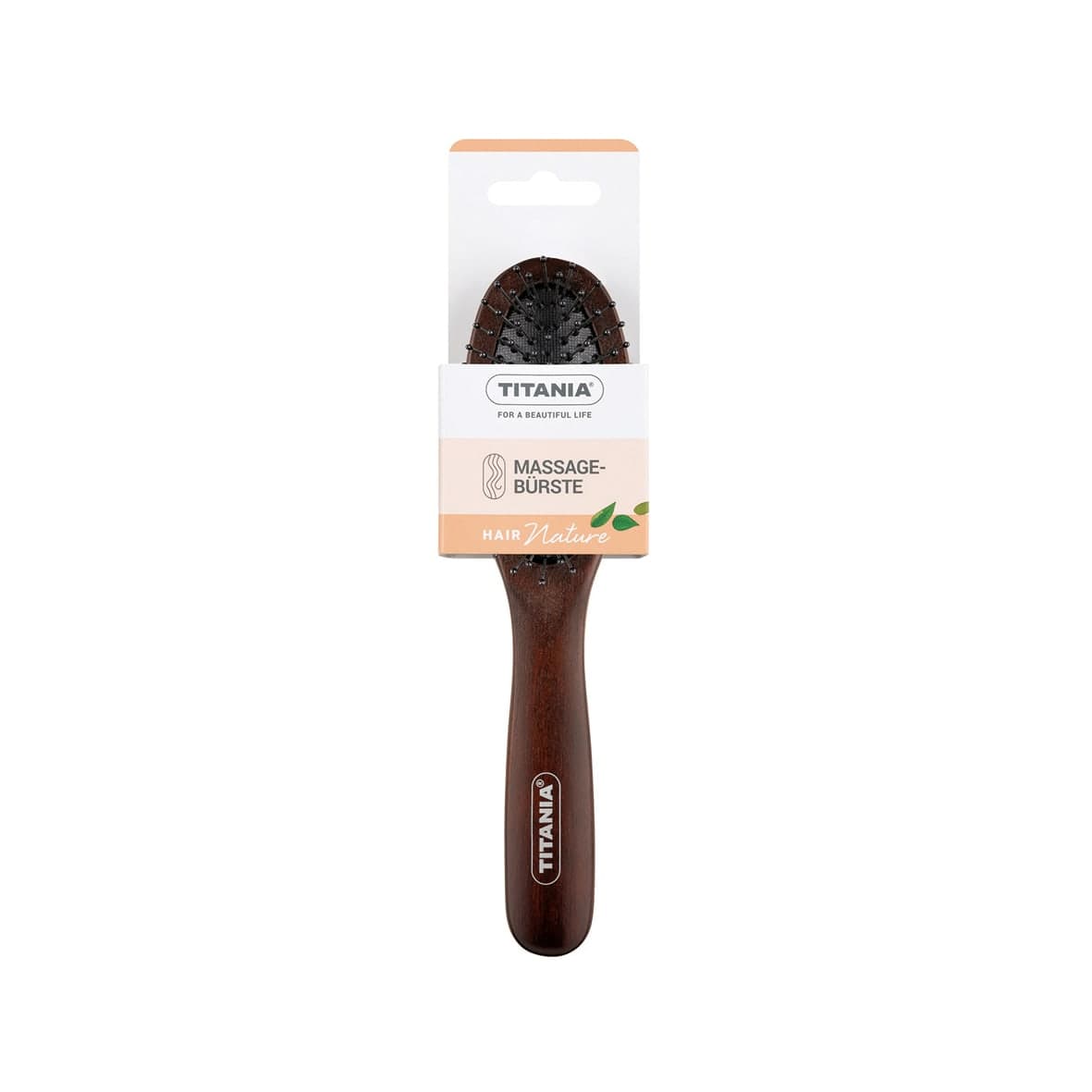 Brosse en bois naturel marron, 18 cm - 1838 - Image 2