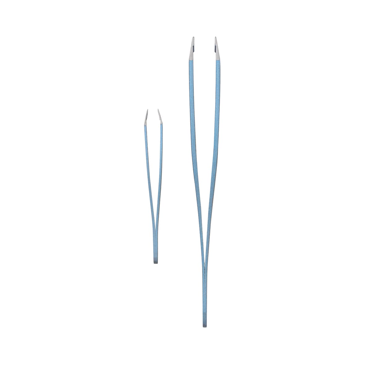 Set de pinces à épiler, 2 pcs, bleu - 1072/BL B - Image 2